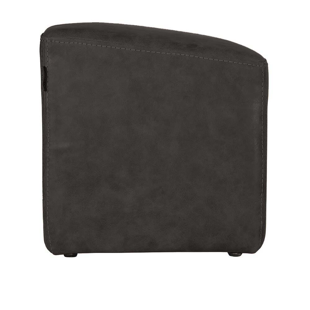 1150-TBFR Textured Black Ottoman Side 2