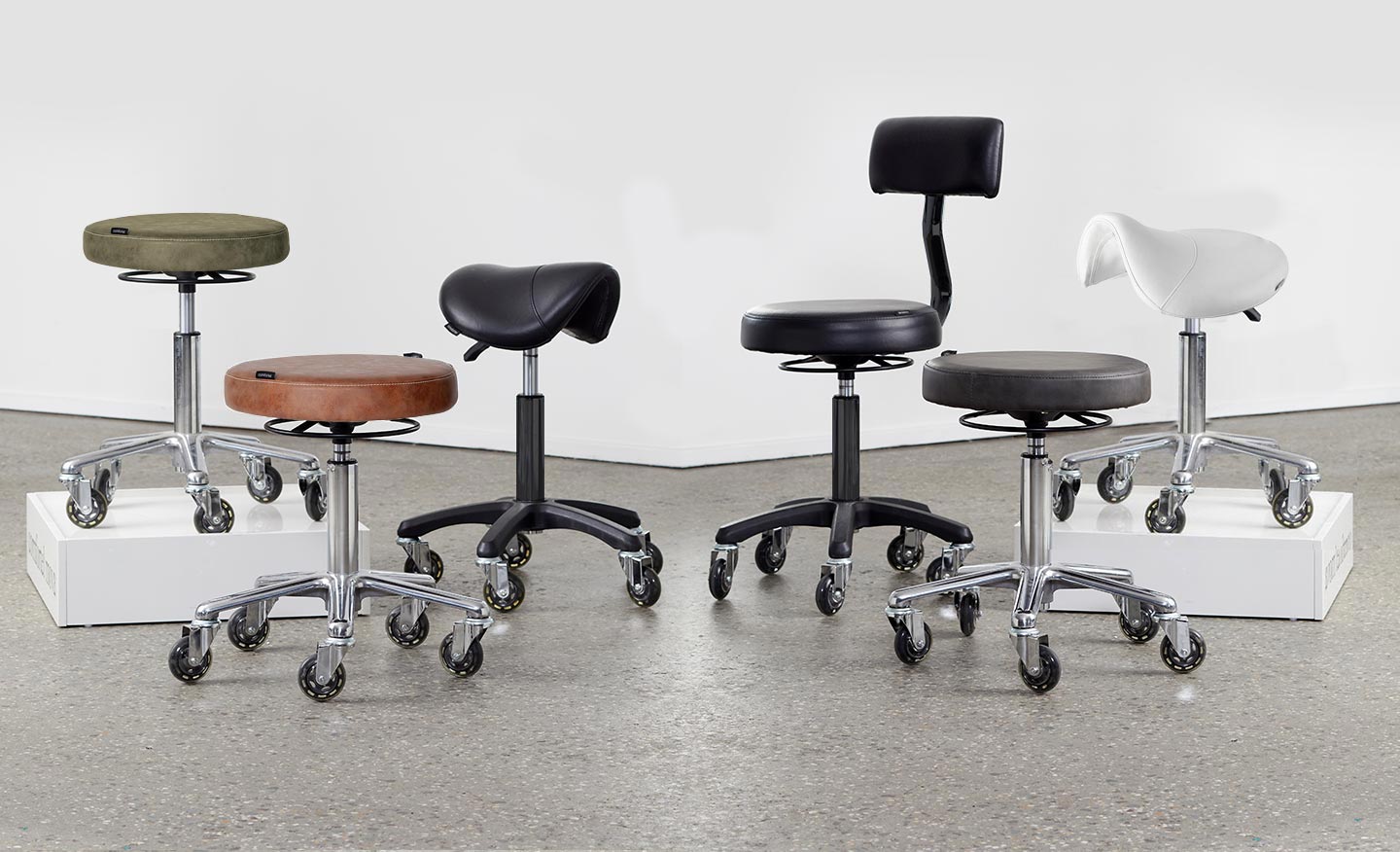 white office chair with flip up arms