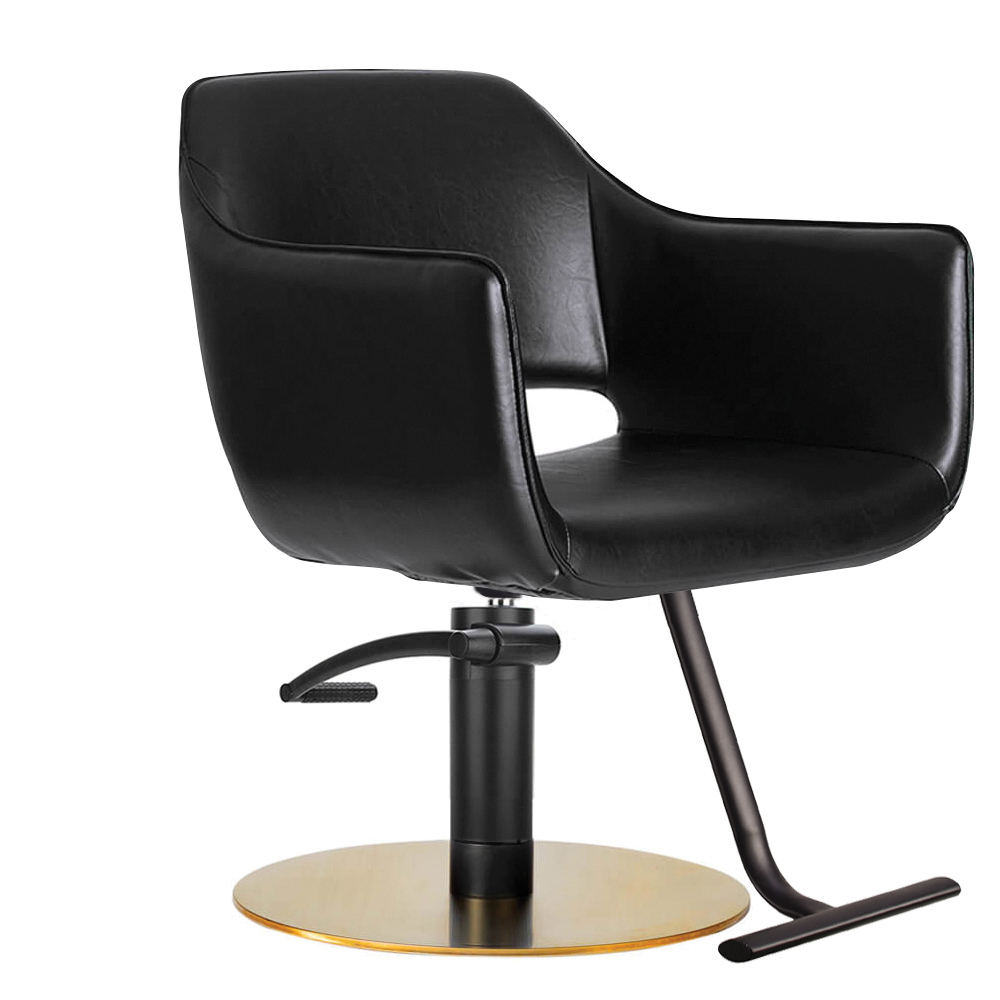 4115-US Blake Black B Hyd Brass Omega-Black Footrest