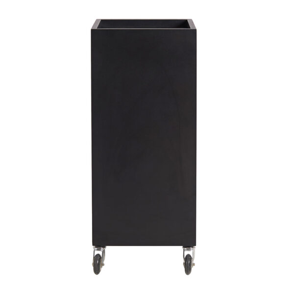 Studio 4 Drawer Steel Locking Salon Trolley Black | Comfortel