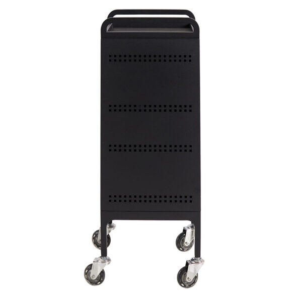 Studio 3 Drawer Steel Salon Trolley Black | Comfortel Salon