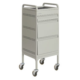 Studio 3 Drawer Steel Salon Trolley Mist Green