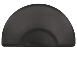 Smart Step Elite Series 3 x 5 Half Circle Anti-Fatigue Mat Black